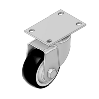 31-SPD3-5 MODULAR SOLUTIONS ALUMINUM CASTER<br>3" SWIVEL TOP PLATE W/ HARDWARE